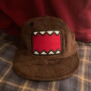 Vintage fuzzy monster DOMO snap back hat